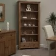 Rustic Oak Large Bookcase 1