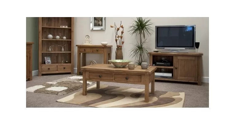Rustic Oak Large Bookcase 3