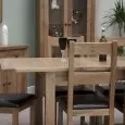 Rustic Oak Twin Leaf Extending Dining Table 4
