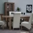 Rustic Oak Twin Leaf Extending Dining Table 8